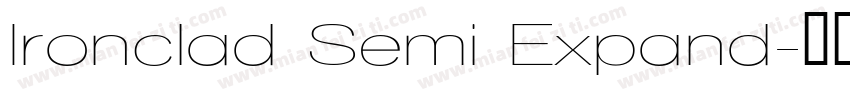 Ironclad Semi Expand字体转换